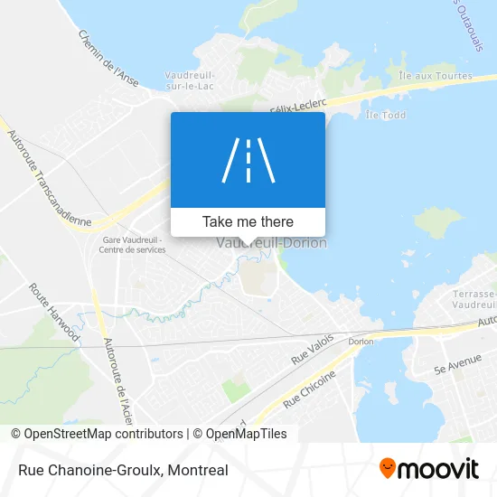 Rue Chanoine-Groulx map