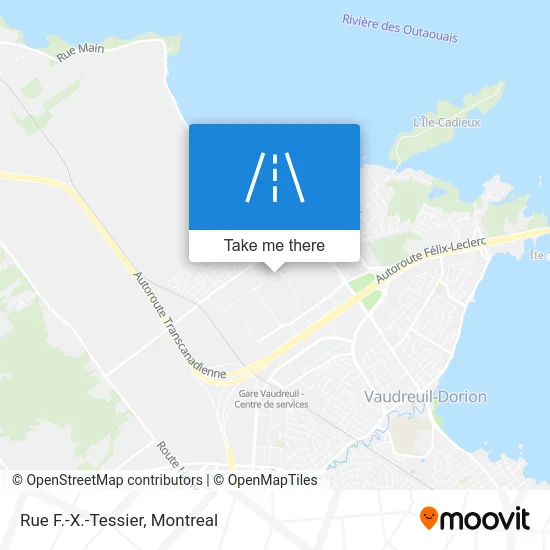 Rue F.-X.-Tessier map