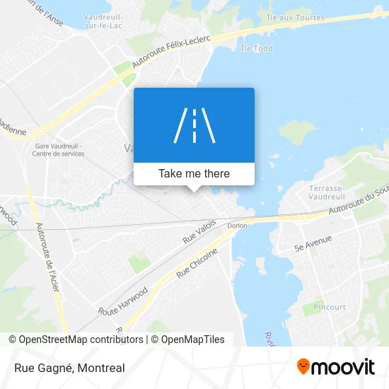 Rue Gagné map
