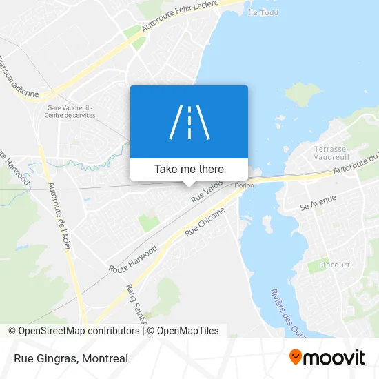 Rue Gingras map