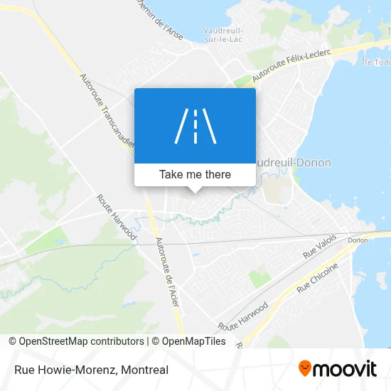 Rue Howie-Morenz map