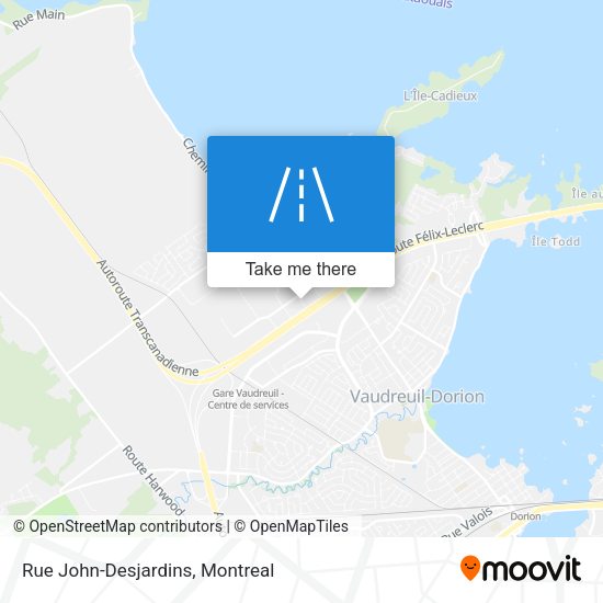 Rue John-Desjardins map
