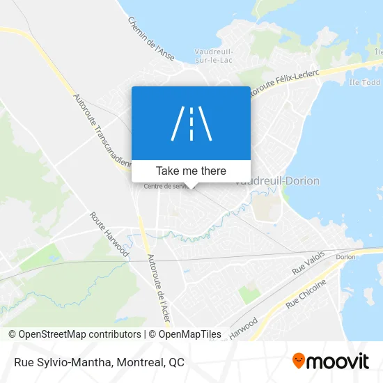 Rue Sylvio-Mantha map