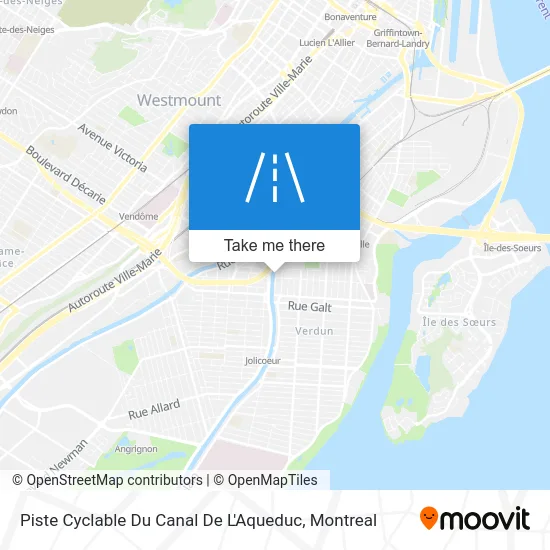 Piste Cyclable Du Canal De L'Aqueduc map