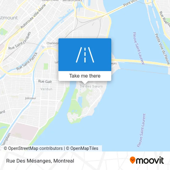 Rue Des Mésanges map
