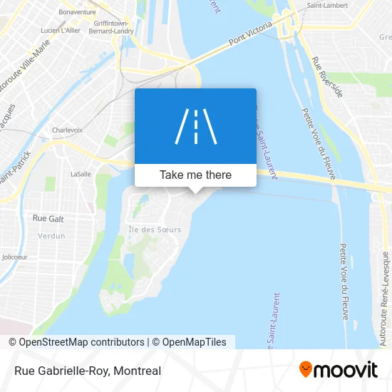 Rue Gabrielle-Roy map