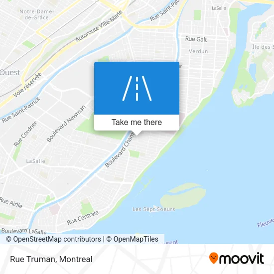 Rue Truman map