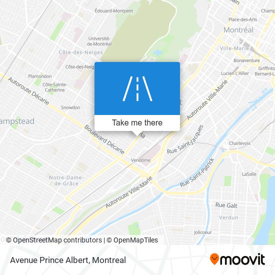 Avenue Prince Albert map