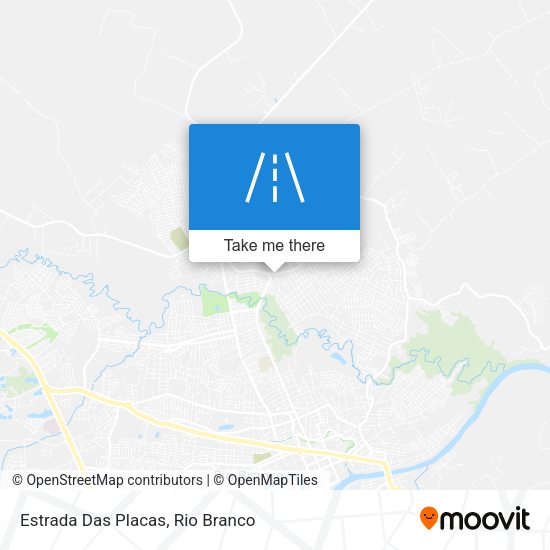 Estrada Das Placas map