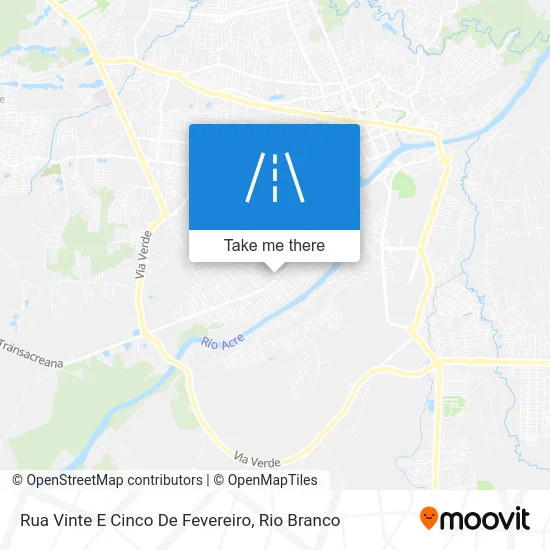 Rua Vinte E Cinco De Fevereiro map