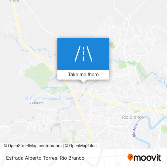 Estrada Alberto Torres map