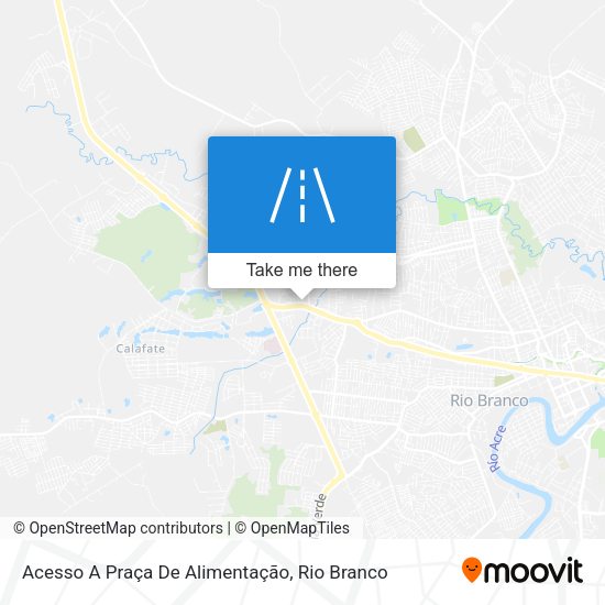 Acesso A Praça De Alimentação map