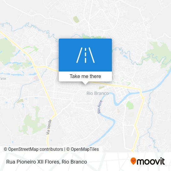 Rua Pioneiro XII Flores map