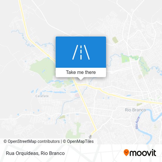 Rua Orquídeas map