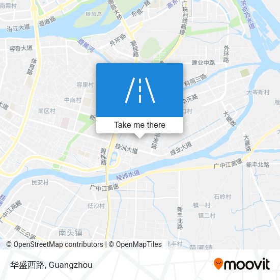 华盛西路 map