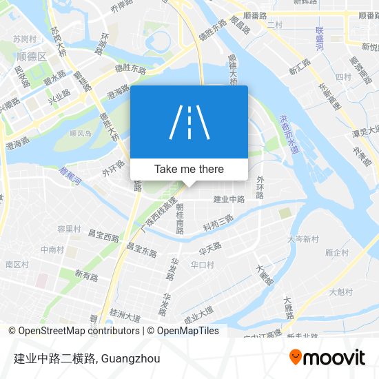 建业中路二横路 map