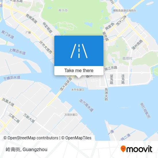 岭南街 map