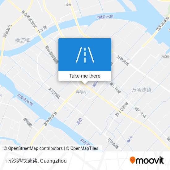 南沙港快速路 map