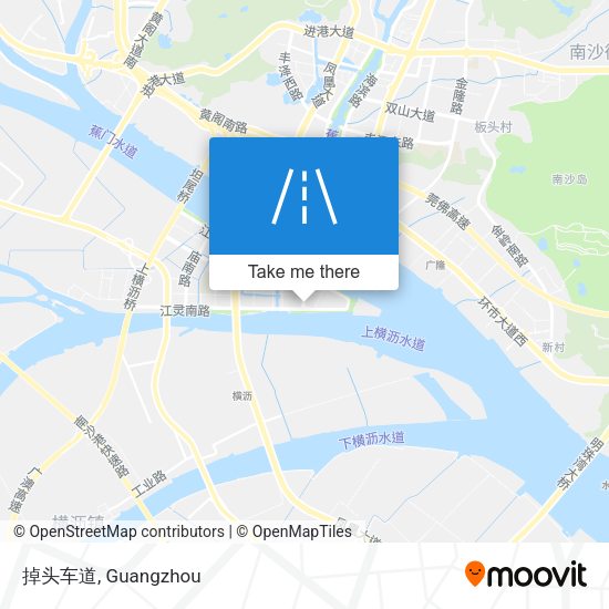 掉头车道 map