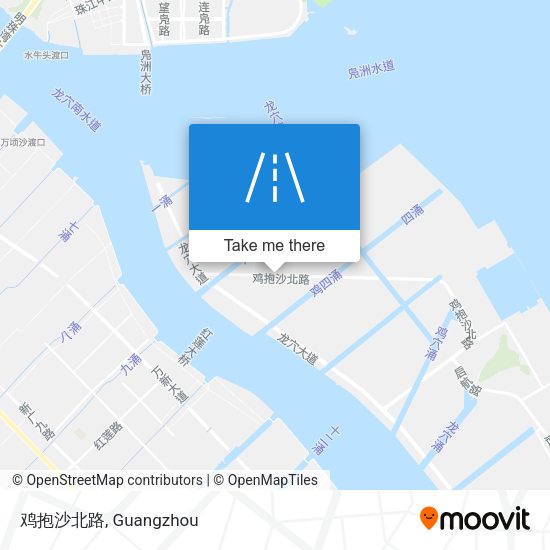 鸡抱沙北路 map