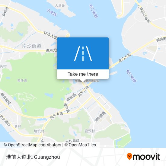 港前大道北 map