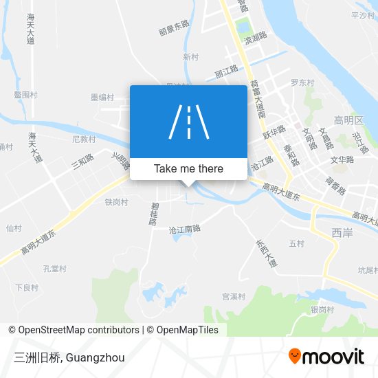 三洲旧桥 map