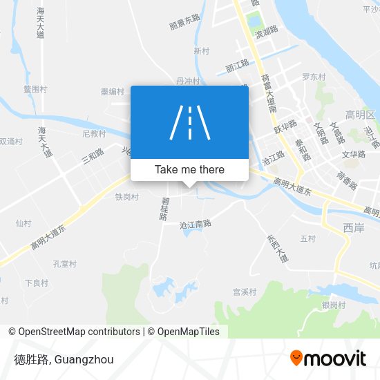 德胜路 map