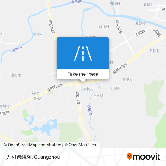 人和跨线桥 map