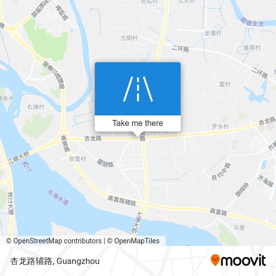 杏龙路辅路 map