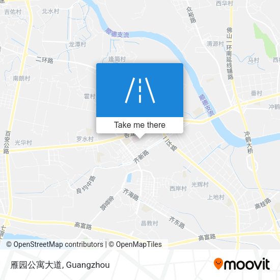 雁园公寓大道 map