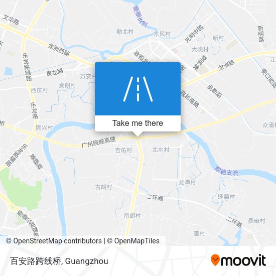 百安路跨线桥 map