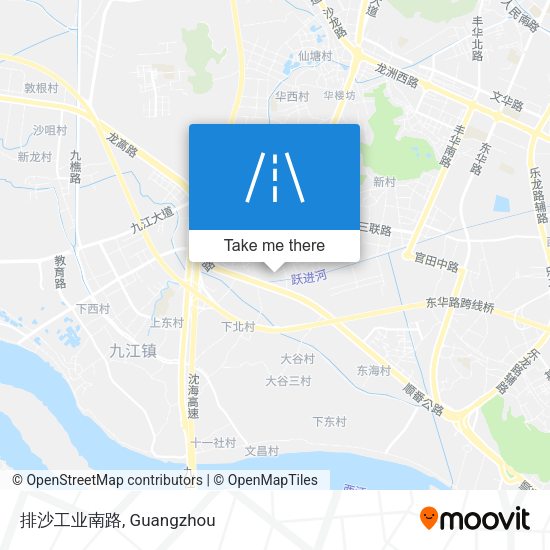 排沙工业南路 map