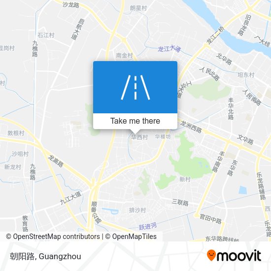 朝阳路 map