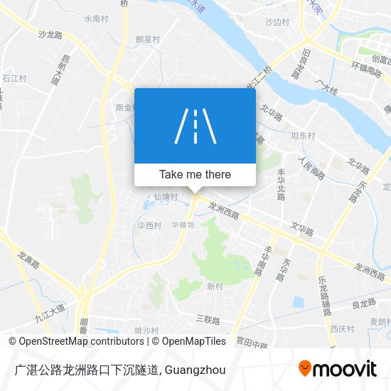 广湛公路龙洲路口下沉隧道 map