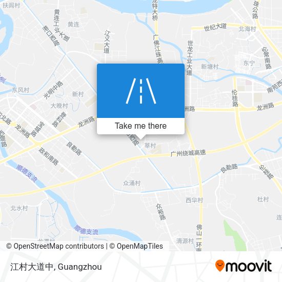 江村大道中 map