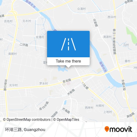 环湖三路 map