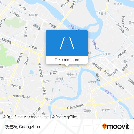跃进桥 map