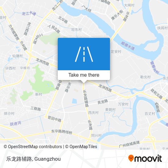乐龙路辅路 map