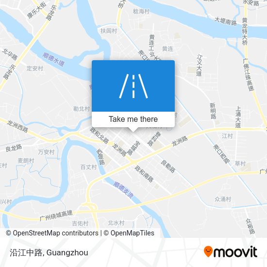 沿江中路 map