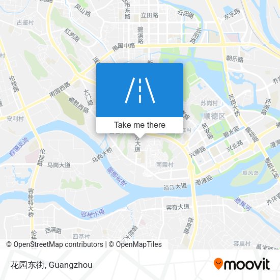 花园东街 map
