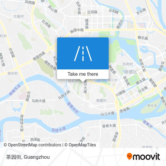 茶园街 map