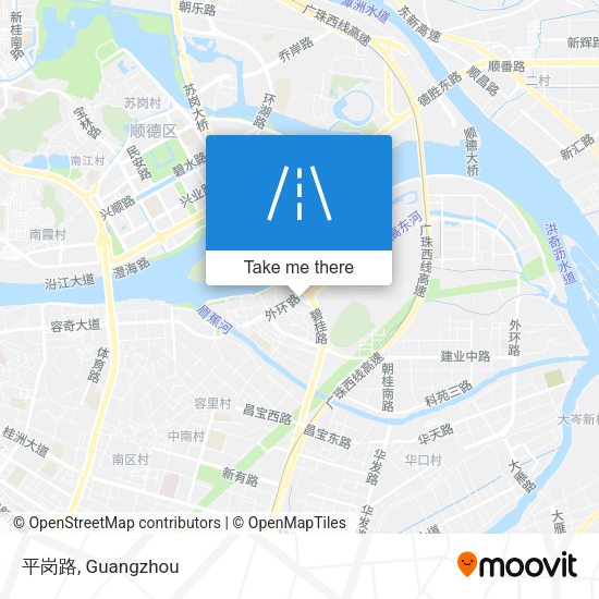 平岗路 map