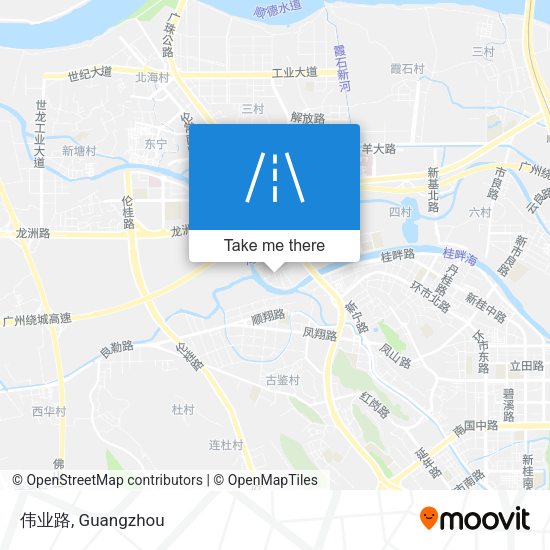 伟业路 map