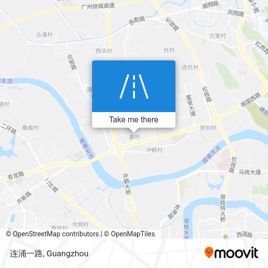 连涌一路 map