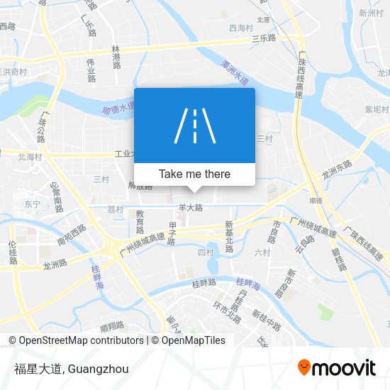 福星大道 map