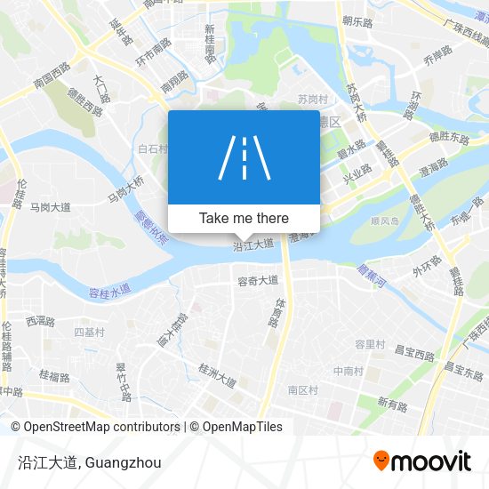 沿江大道 map