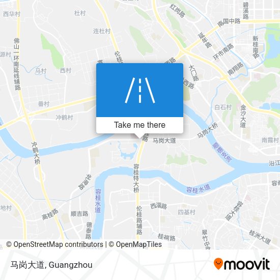 马岗大道 map