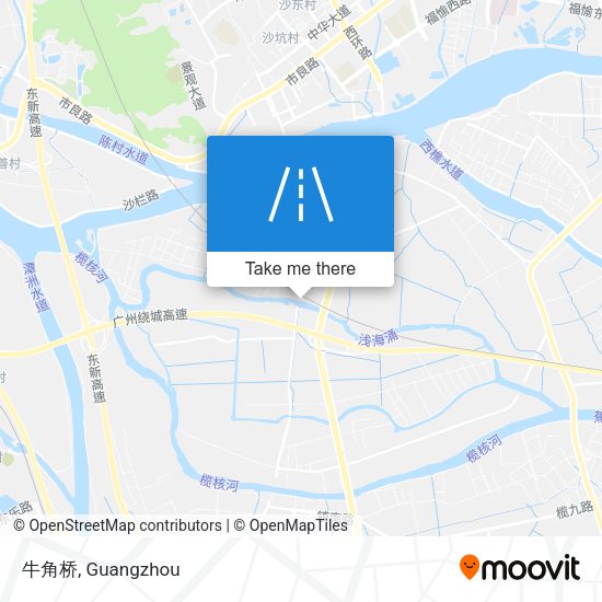 牛角桥 map