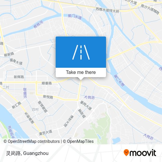 灵岗路 map