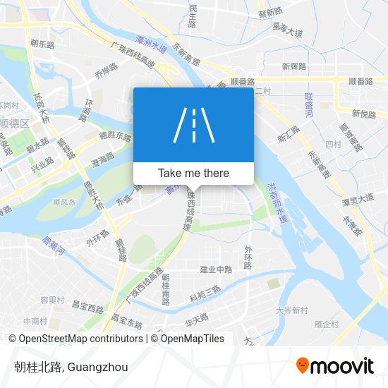 朝桂北路 map